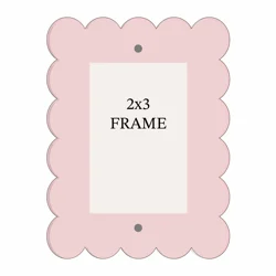 New View Wavy Frame Pink 2x3 Inches