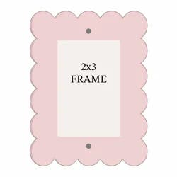New View Wavy Frame Pink 2x3 Inches