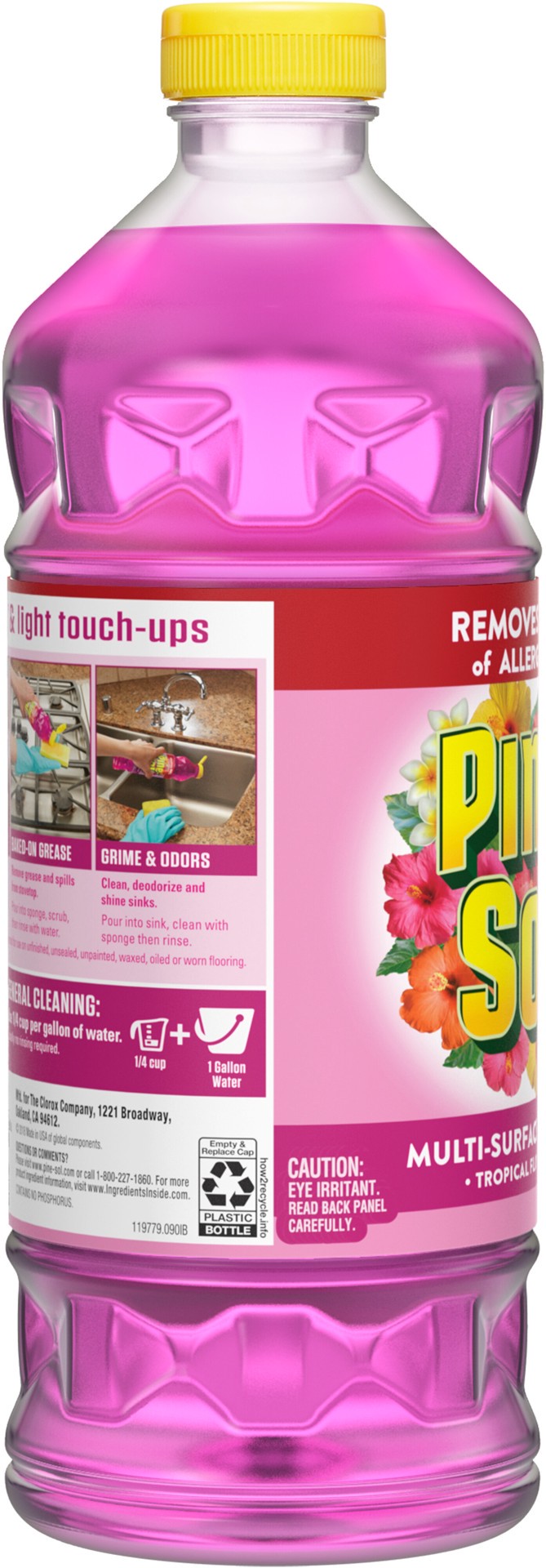 slide 4 of 5, Pine-Sol Tropical Flowers Multi-Surface Cleaner 48 oz, 48 fl oz