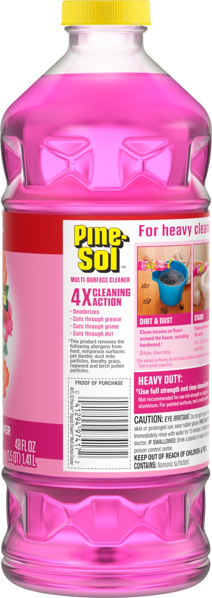 slide 5 of 5, Pine-Sol Tropical Flowers Multi-Surface Cleaner 48 oz, 48 fl oz