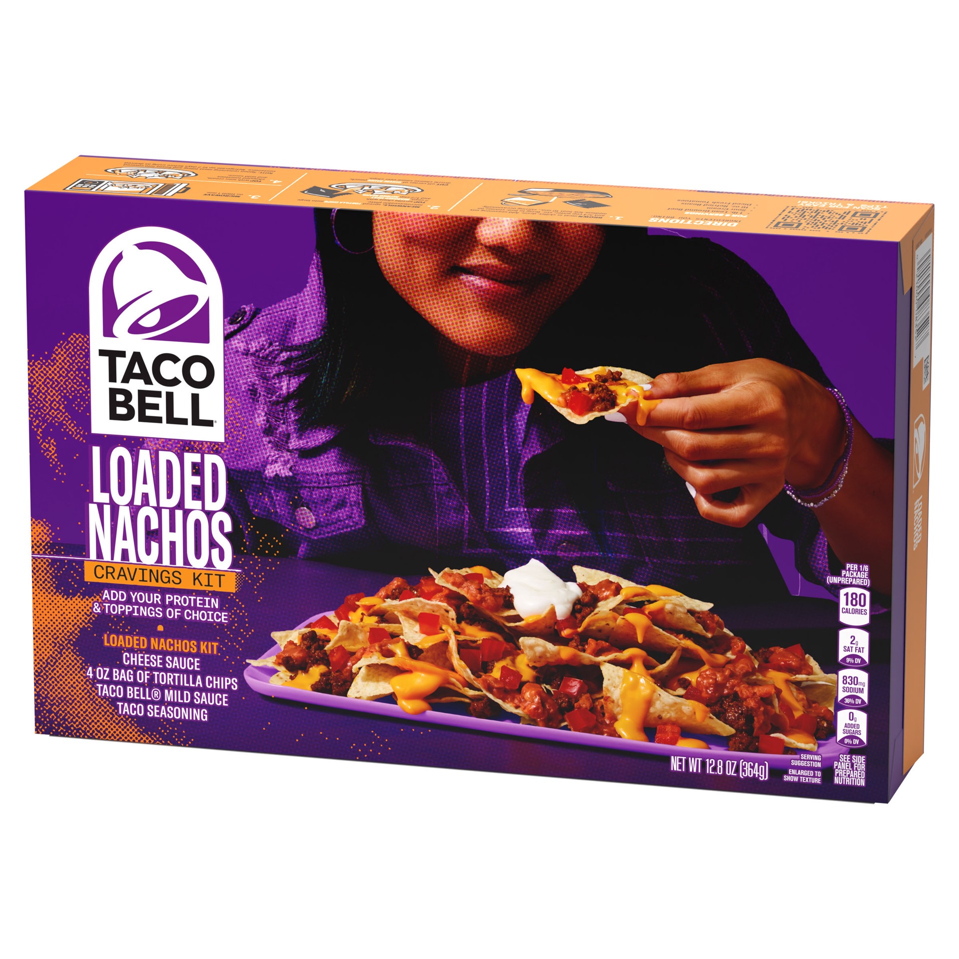 slide 3 of 5, Taco Bell Loaded Nachos Cravings Kit, 12.8 oz Box, 12.8 oz