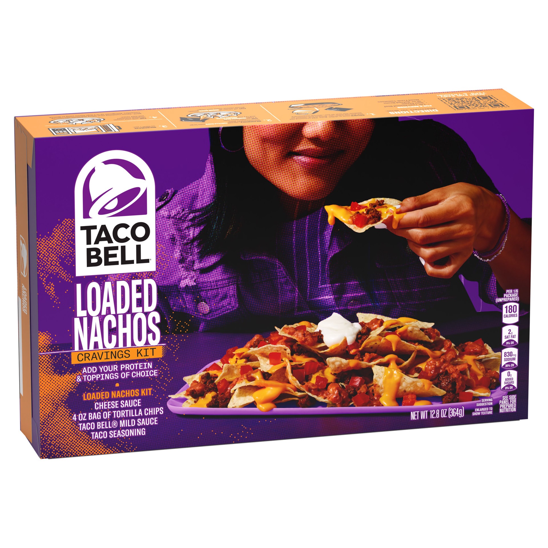 slide 5 of 5, Taco Bell Loaded Nachos Cravings Kit, 12.8 oz Box, 12.8 oz