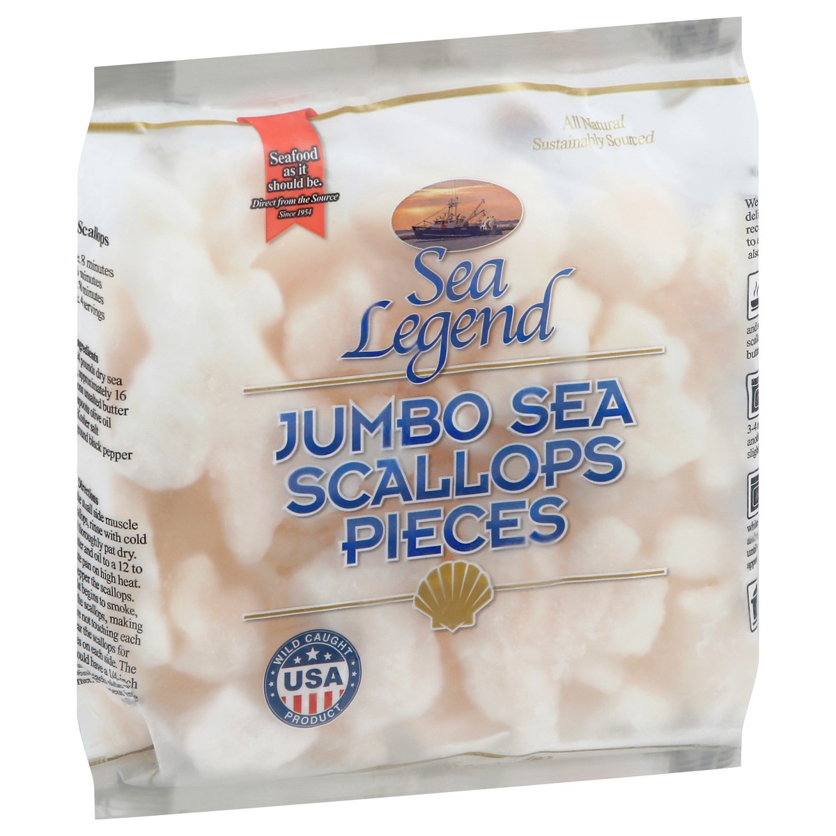 slide 11 of 14, Sea Legend Jumbo Pieces Sea Scallops 1 lb, 1 lb