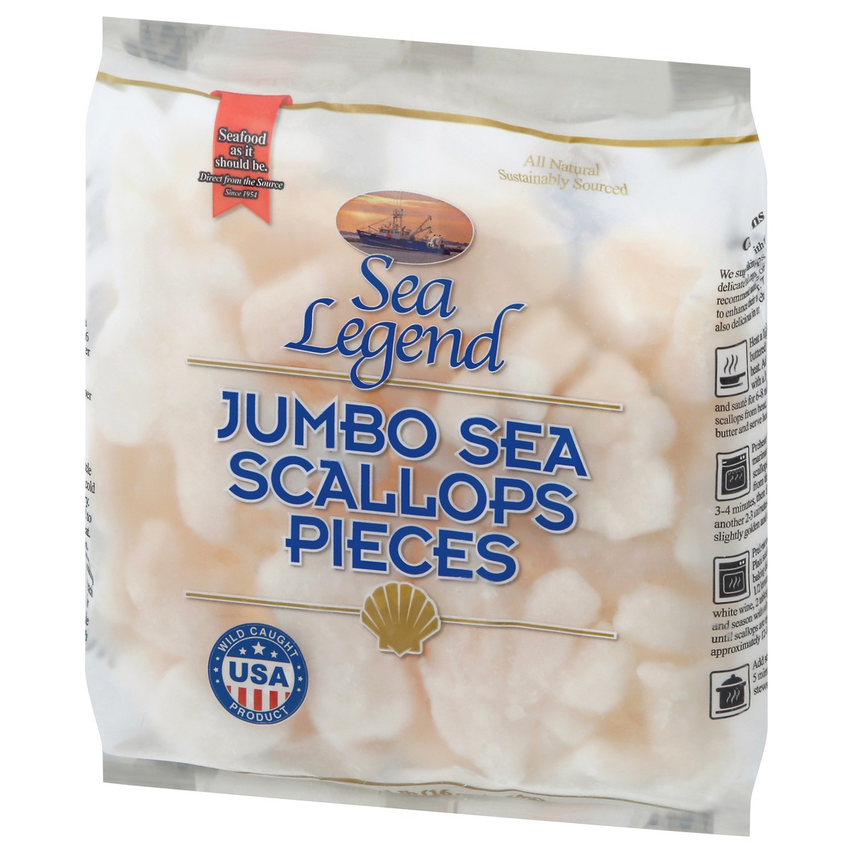 slide 3 of 14, Sea Legend Jumbo Pieces Sea Scallops 1 lb, 1 lb