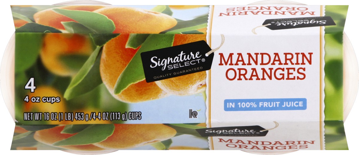 slide 6 of 7, Signature Select Mandarin Oranges 4 ea, 
