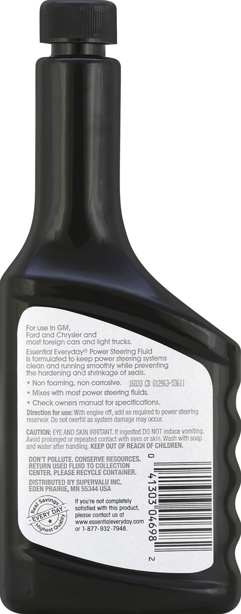 slide 6 of 6, Essential Everyday Power Steering Fluid, 12 oz