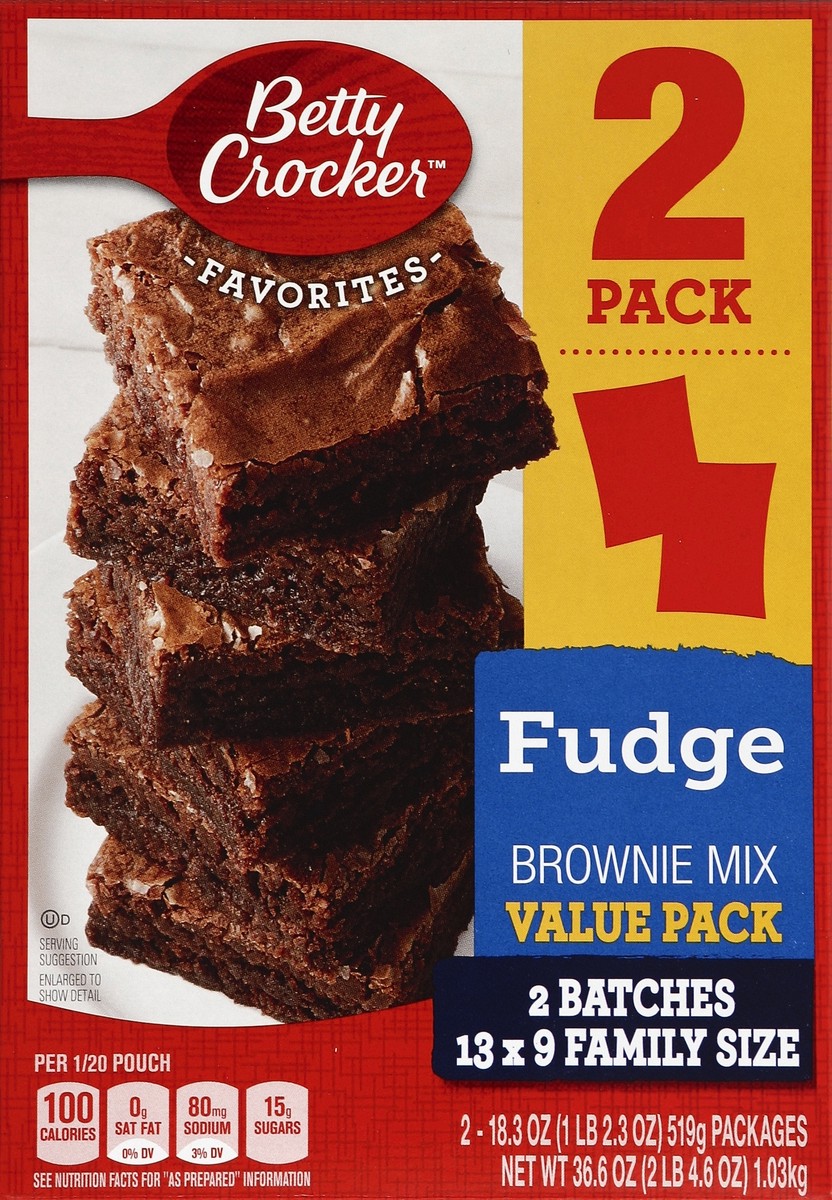 slide 5 of 6, Betty Crocker Favorites Fudge Brownie Mix Value Pack, 36.6 oz