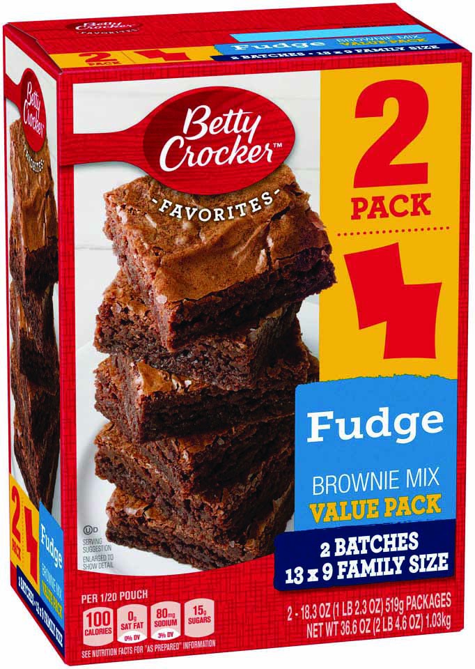 slide 1 of 6, Betty Crocker Favorites Fudge Brownie Mix Value Pack, 36.6 oz