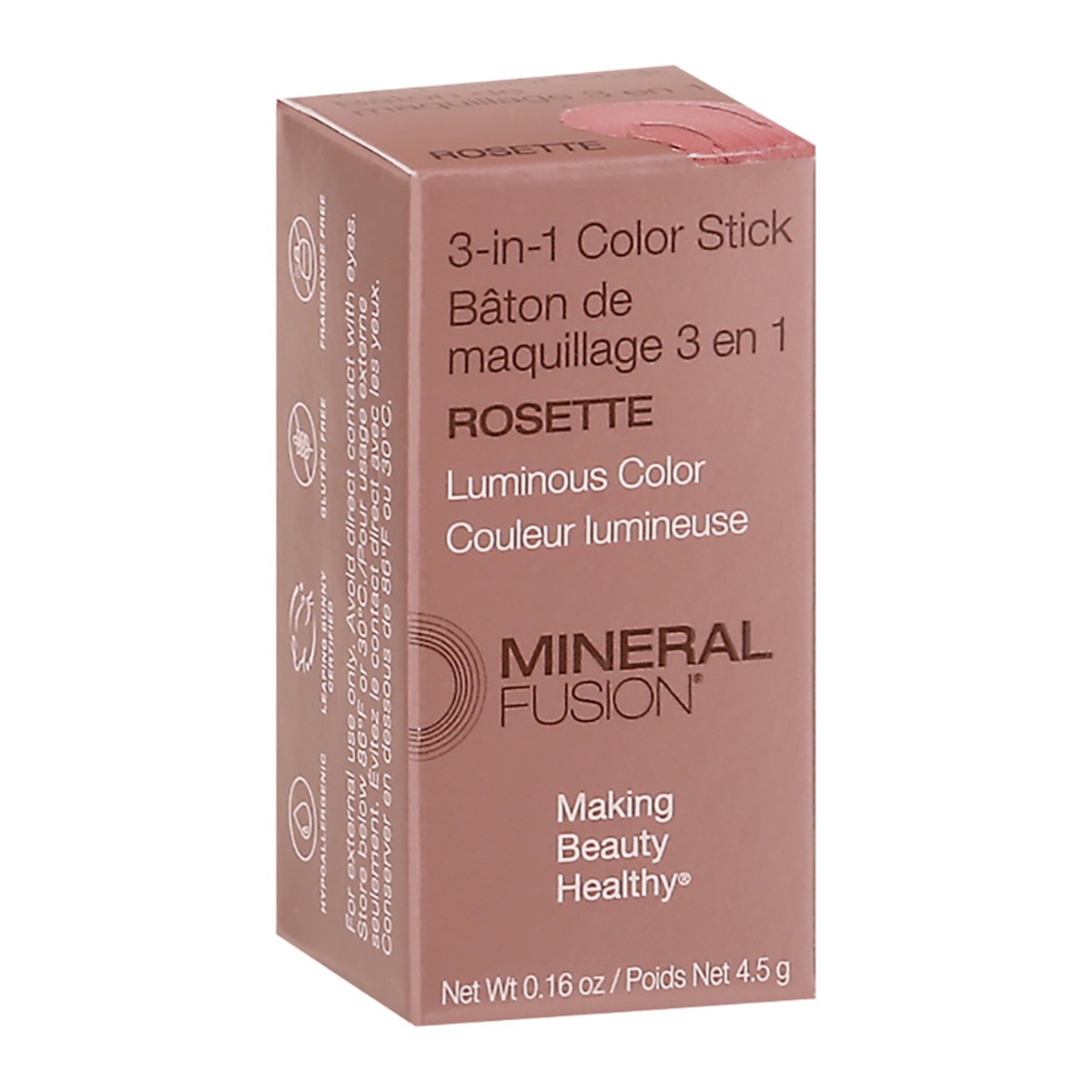 slide 3 of 10, Mineral Fusion Rosette 3-in-1 Color Stick 0.16 oz, 0.16 oz