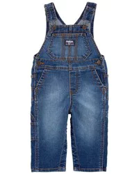 Oshkosh Baby Stretch Denim Classic Overalls Dark Wash 6M