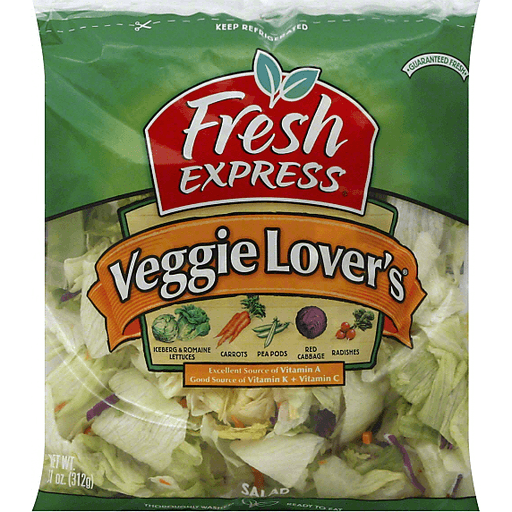 slide 2 of 3, Fresh Express Veggie Lover's Salad Blend, 12 oz