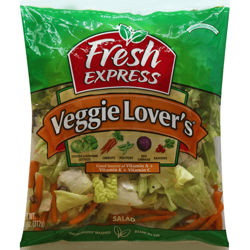 slide 3 of 3, Fresh Express Veggie Lover's Salad Blend, 12 oz