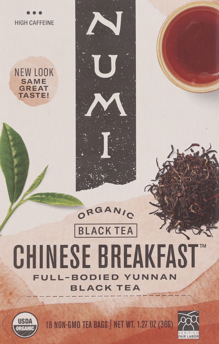 slide 2 of 13, Numi Organic Chinese Breakfast Black Tea - 18 ct, 18 ct