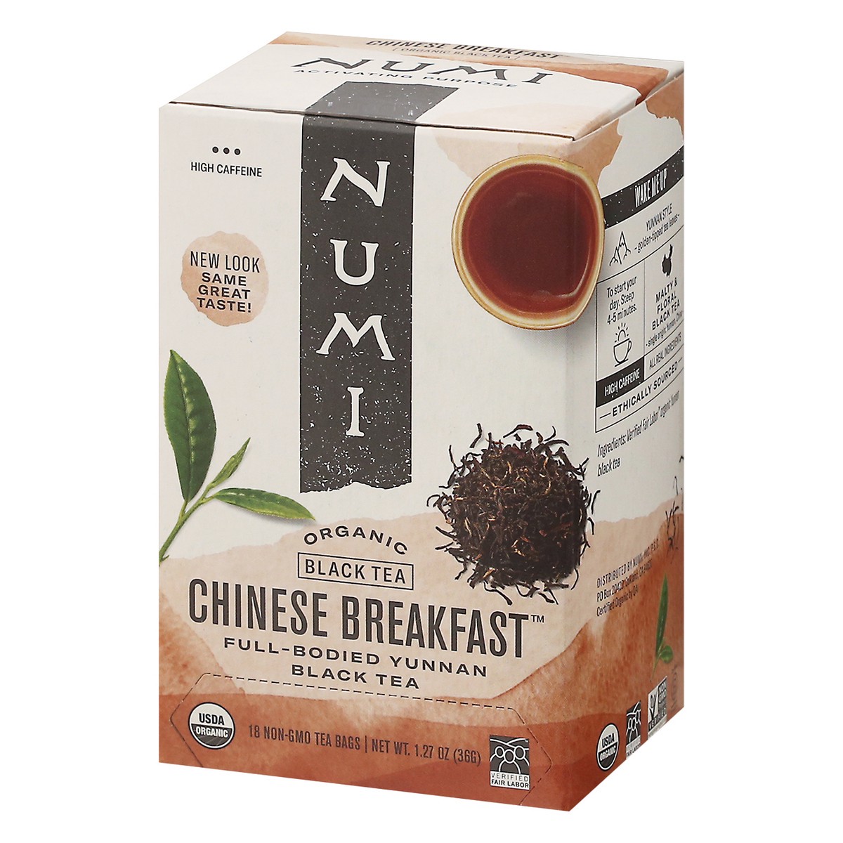 slide 4 of 13, Numi Organic Chinese Breakfast Black Tea - 18 ct, 18 ct