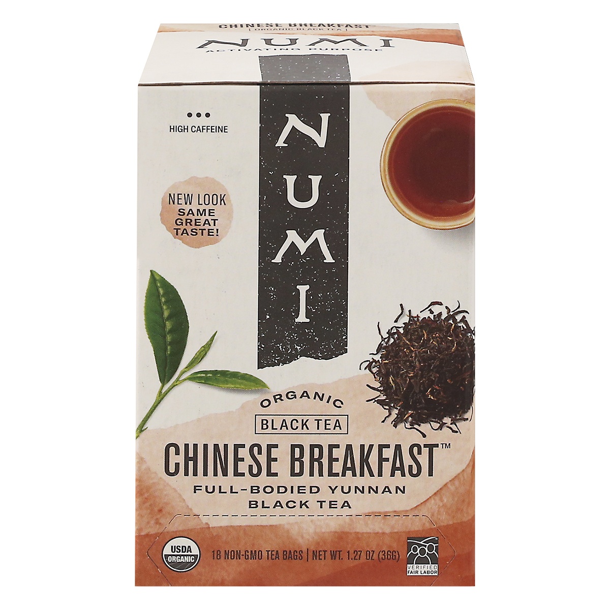 slide 1 of 1, Numi Organic Tea Organic Chinese Breakfast Tea, 18 ct