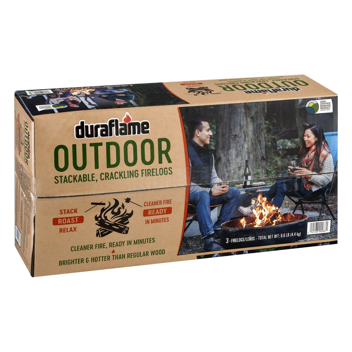 slide 2 of 9, Duraflame Outdoor Firelogs 3 ea, 3 ct