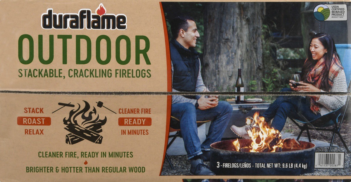 slide 6 of 9, Duraflame Outdoor Firelogs 3 ea, 3 ct