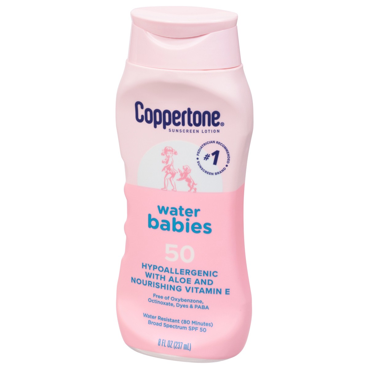 slide 9 of 9, Coppertone Water Babies Broad Spectrum SPF 50 Sunscreen Lotion 8 fl oz, 8 oz