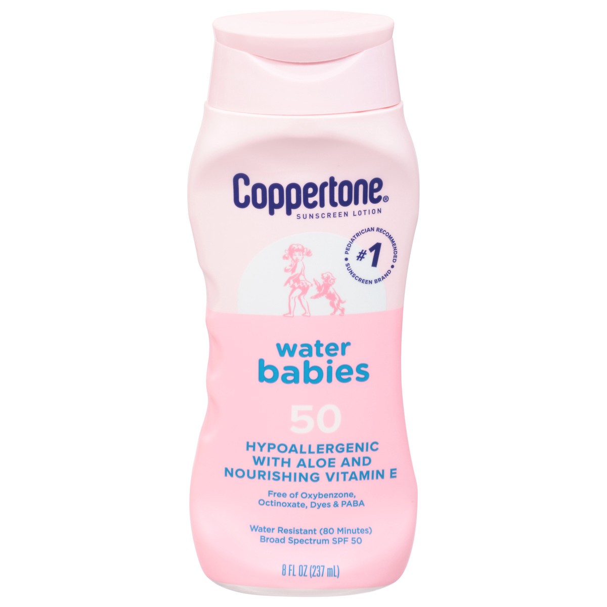 slide 1 of 9, Coppertone Water Babies Broad Spectrum SPF 50 Sunscreen Lotion 8 fl oz, 8 oz