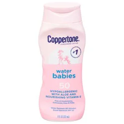 Coppertone Water Babies Broad Spectrum SPF 50 Sunscreen Lotion 8 fl oz