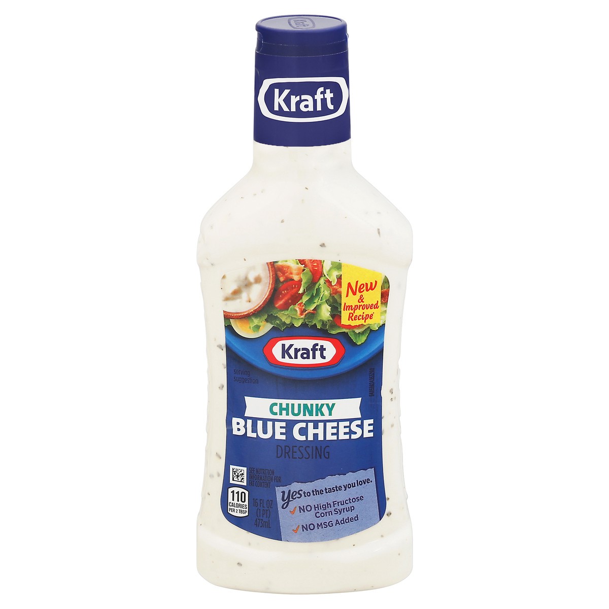 slide 13 of 14, Kraft Chunky Blue Cheese Dressing, 16 fl oz Bottle, 16 fl oz