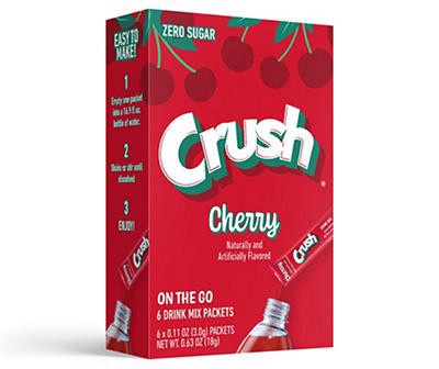 slide 1 of 1, Crush Singles To Go Cherry., 0.66 oz