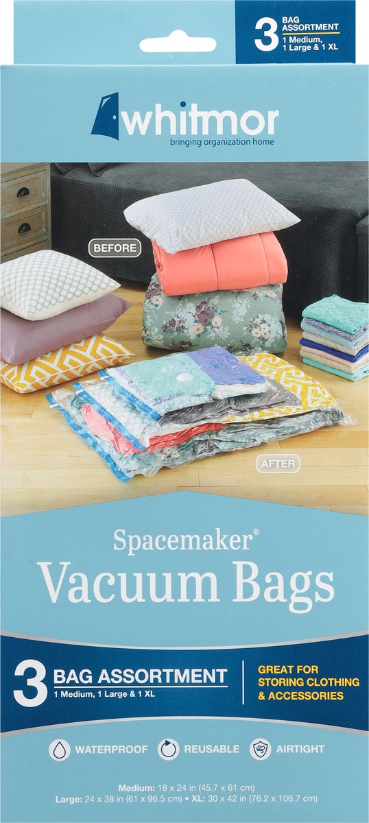 slide 4 of 9, Whitmore Spacemaker Vacuum Bags, 3 ct