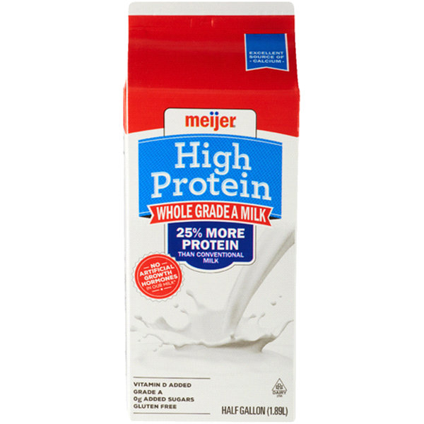 slide 1 of 1, Meijer High Protein, Whole Milk, 64 oz