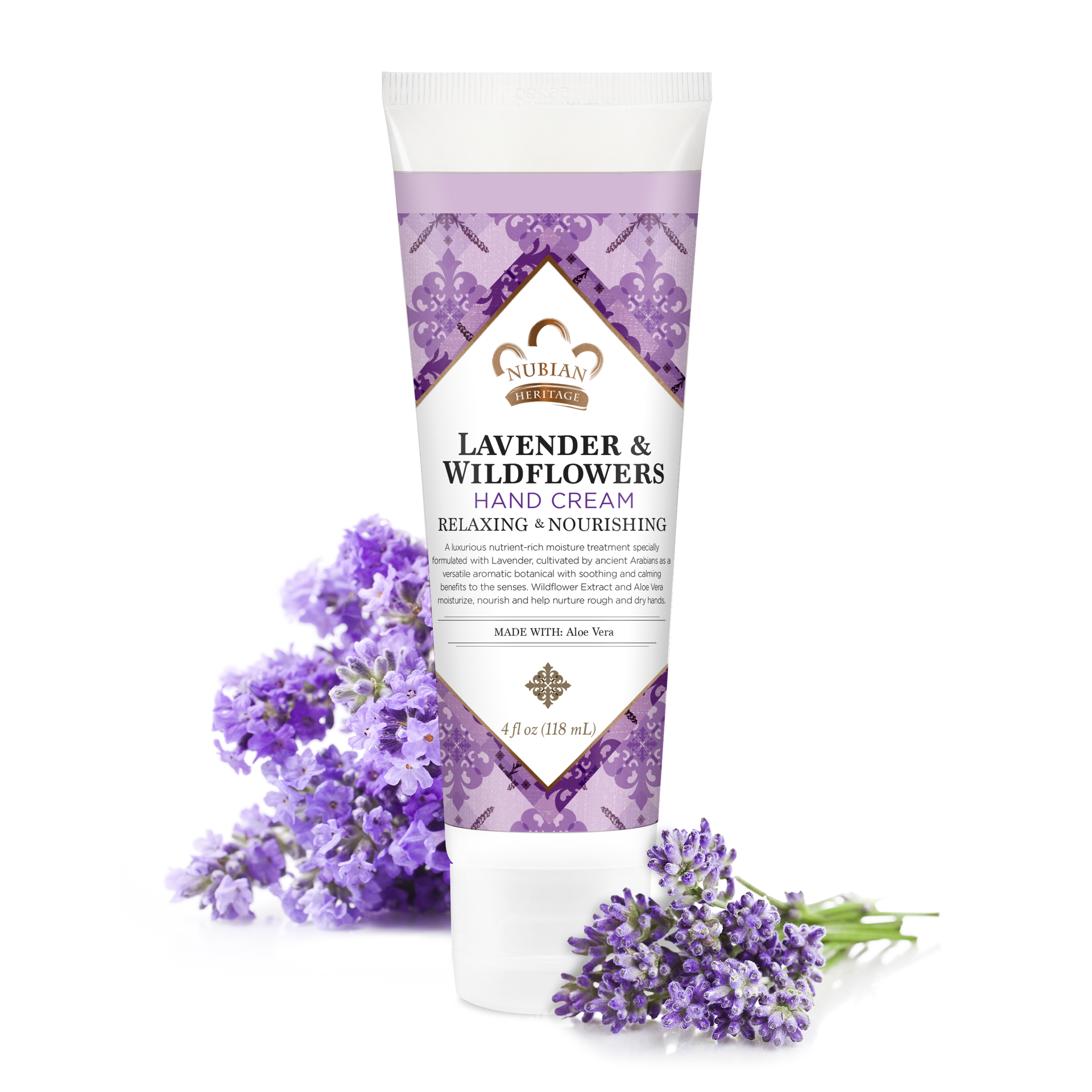 slide 2 of 4, Nubian Heritage Hand Cream Lavender & Wildflowers, 4 oz, 4 oz