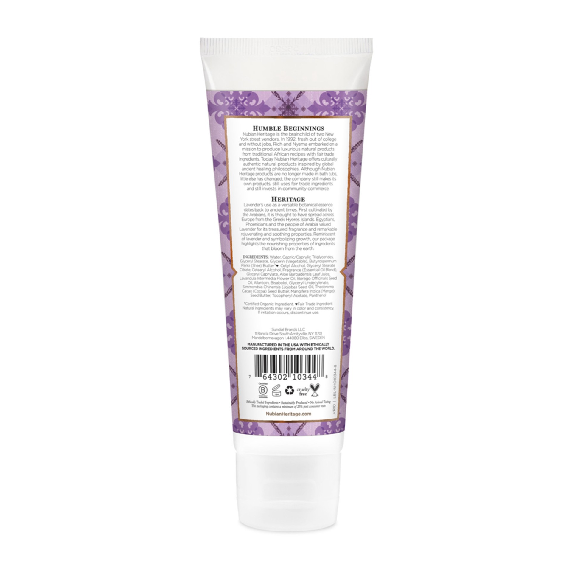 slide 4 of 4, Nubian Heritage Hand Cream Lavender & Wildflowers, 4 oz, 4 oz