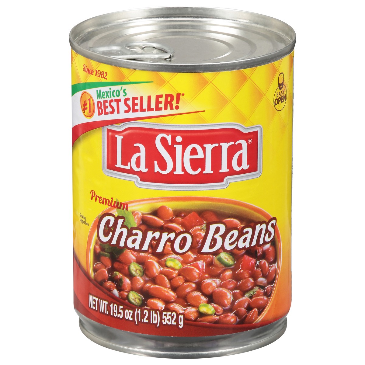 slide 1 of 9, La Sierra Charro Beans, Premium, 19.5 oz