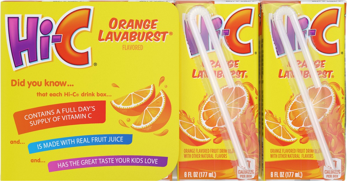 slide 2 of 9, Hi-C Orange Lavaburst Cartons, 8 ct; 6 fl oz