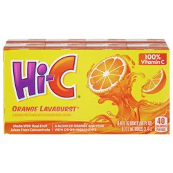 Hi-C Orange Lavaburst Cartons, 6 fl oz, 8 Pack