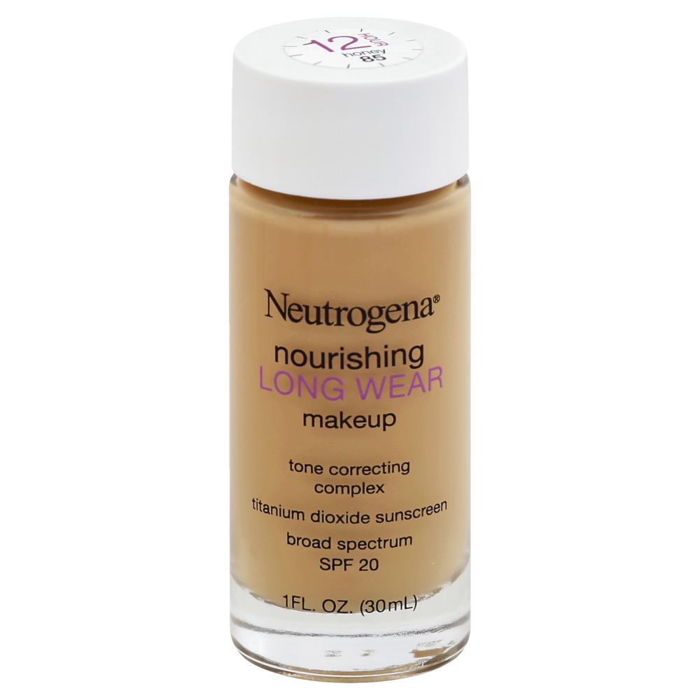 slide 1 of 1, Neutrogena Nourishing Long Wear Liquid Makeup - 85 Honey, 1 fl oz