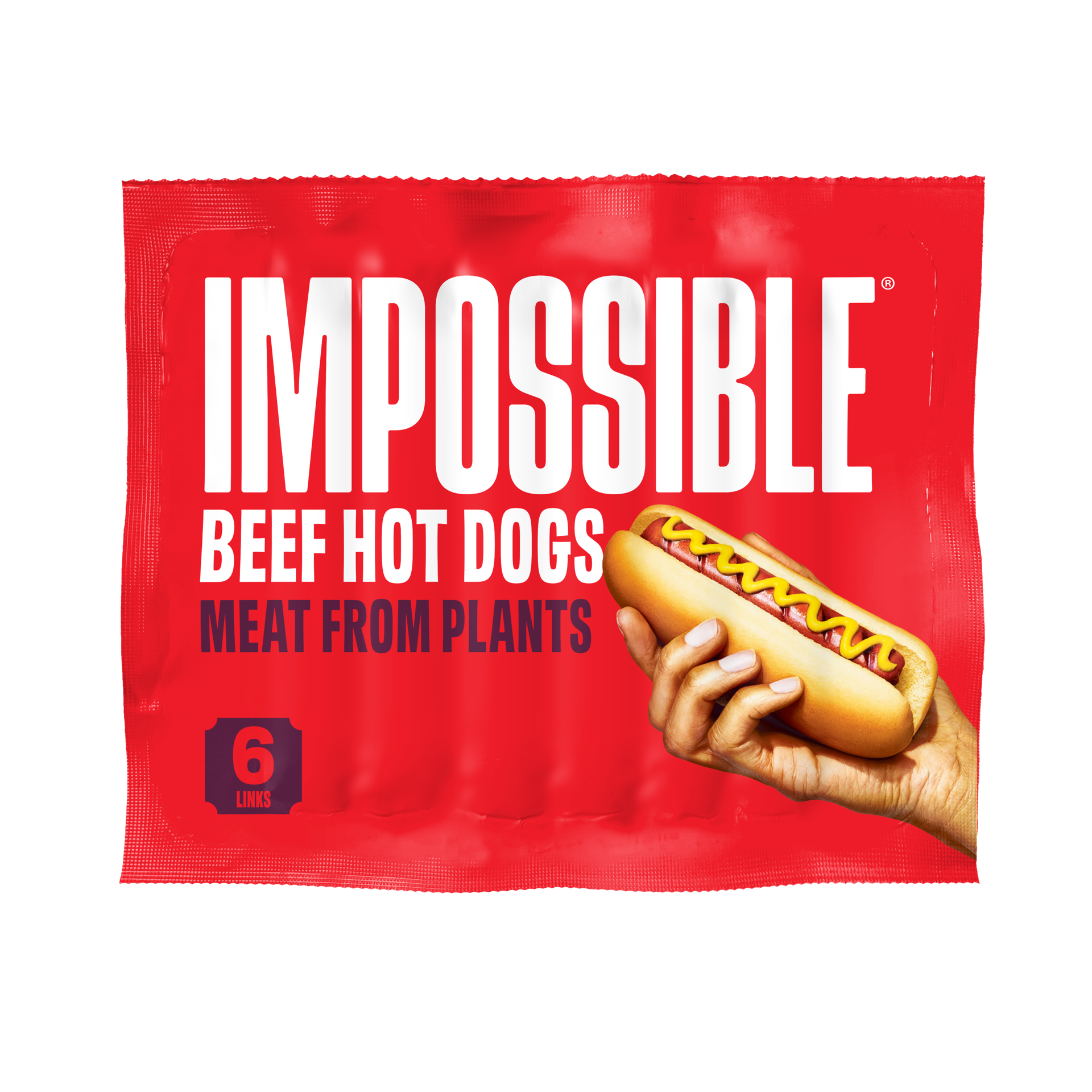slide 1 of 5, Impossible™ Beef Hot Dogs, 2 lb
