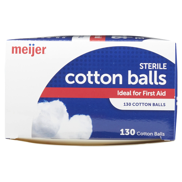 slide 16 of 29, Meijer Sterile Cotton Balls, 130 ct