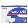 slide 18 of 29, Meijer Sterile Cotton Balls, 130 ct