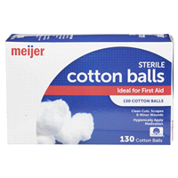 slide 19 of 29, Meijer Sterile Cotton Balls, 130 ct