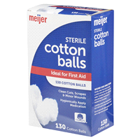 slide 7 of 29, Meijer Sterile Cotton Balls, 130 ct
