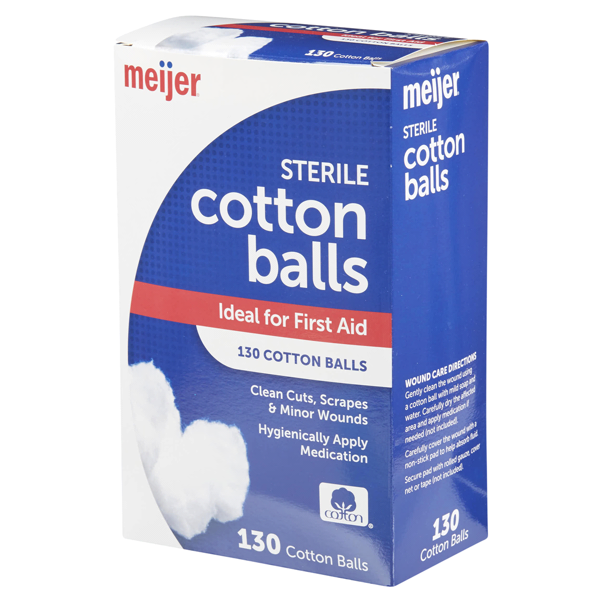 slide 9 of 29, Meijer Sterile Cotton Balls, 130 ct