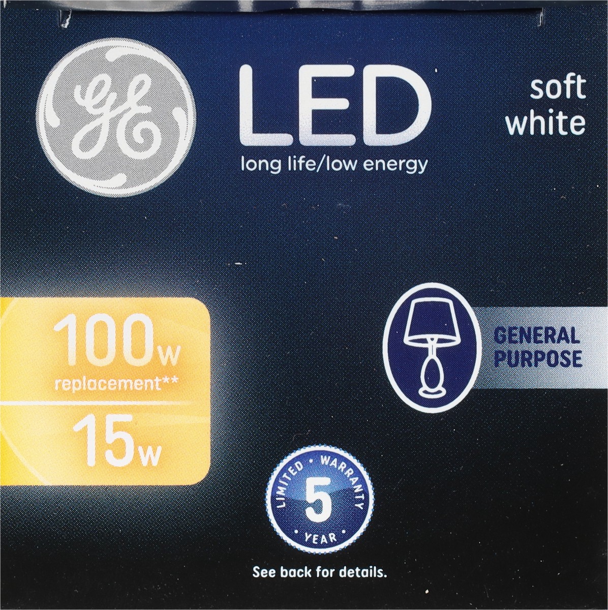 slide 4 of 9, GE 15 Watts Soft White LED A19 Light Bulb 1 ea, 1 ct