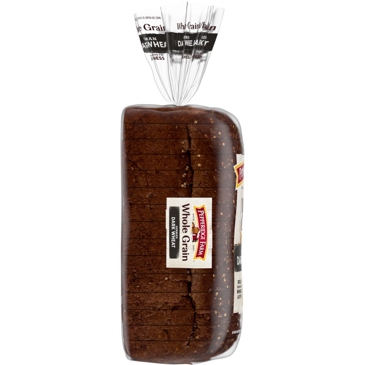 slide 6 of 9, Pepperidge Farm Whole Grain German Dark Wheat, 24 oz. Loaf , 24 oz