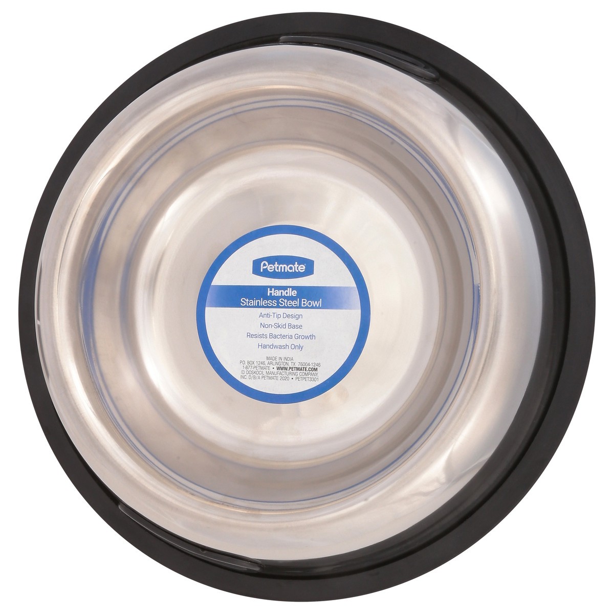 slide 9 of 11, Petmate Handle Stainless Steel Bowl 1 ea, 1 ct