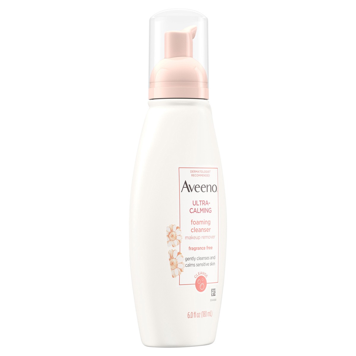 slide 3 of 7, Aveeno Ultra Calming Fragrance Free Foaming Cleanser, 6 oz