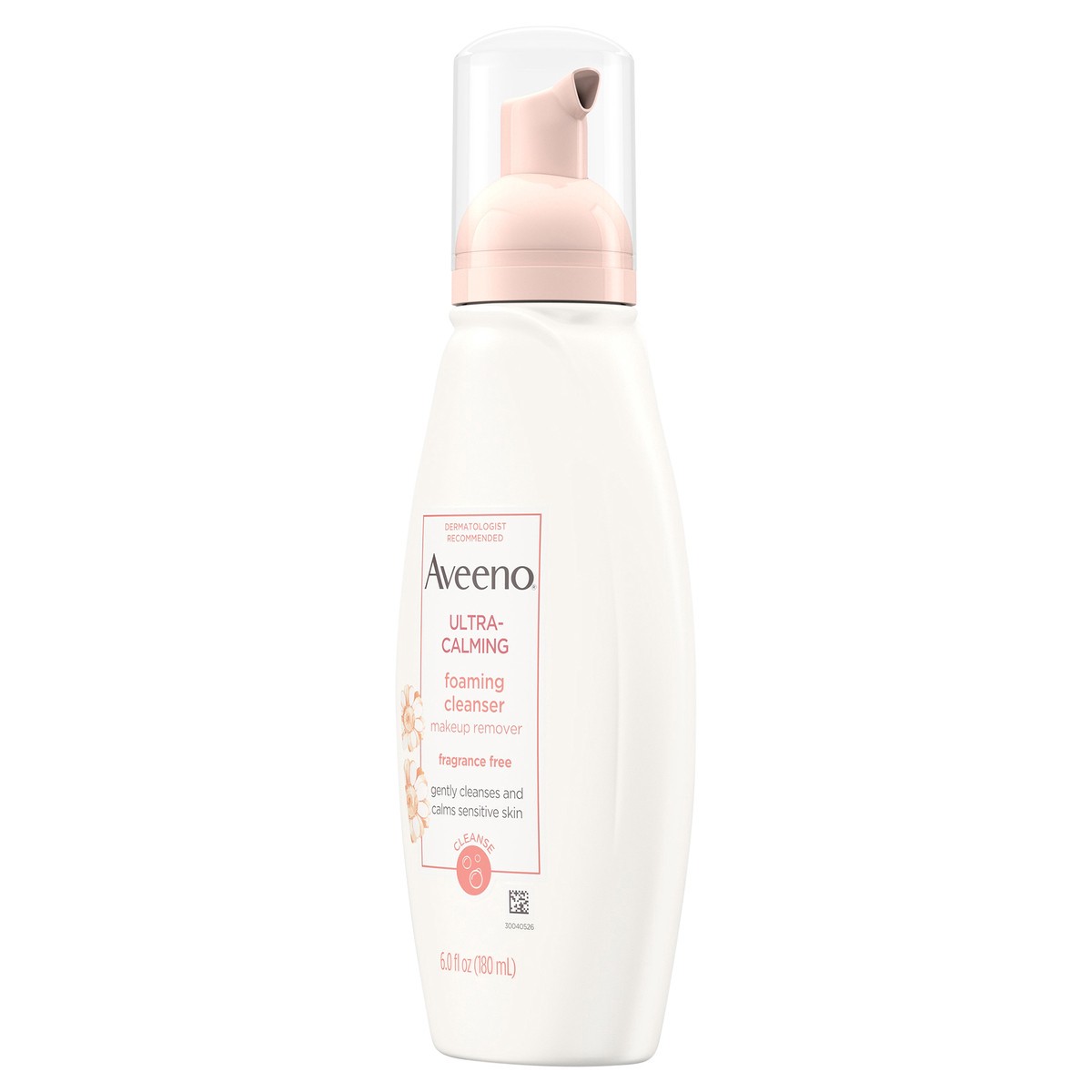 slide 7 of 7, Aveeno Ultra Calming Fragrance Free Foaming Cleanser, 6 oz