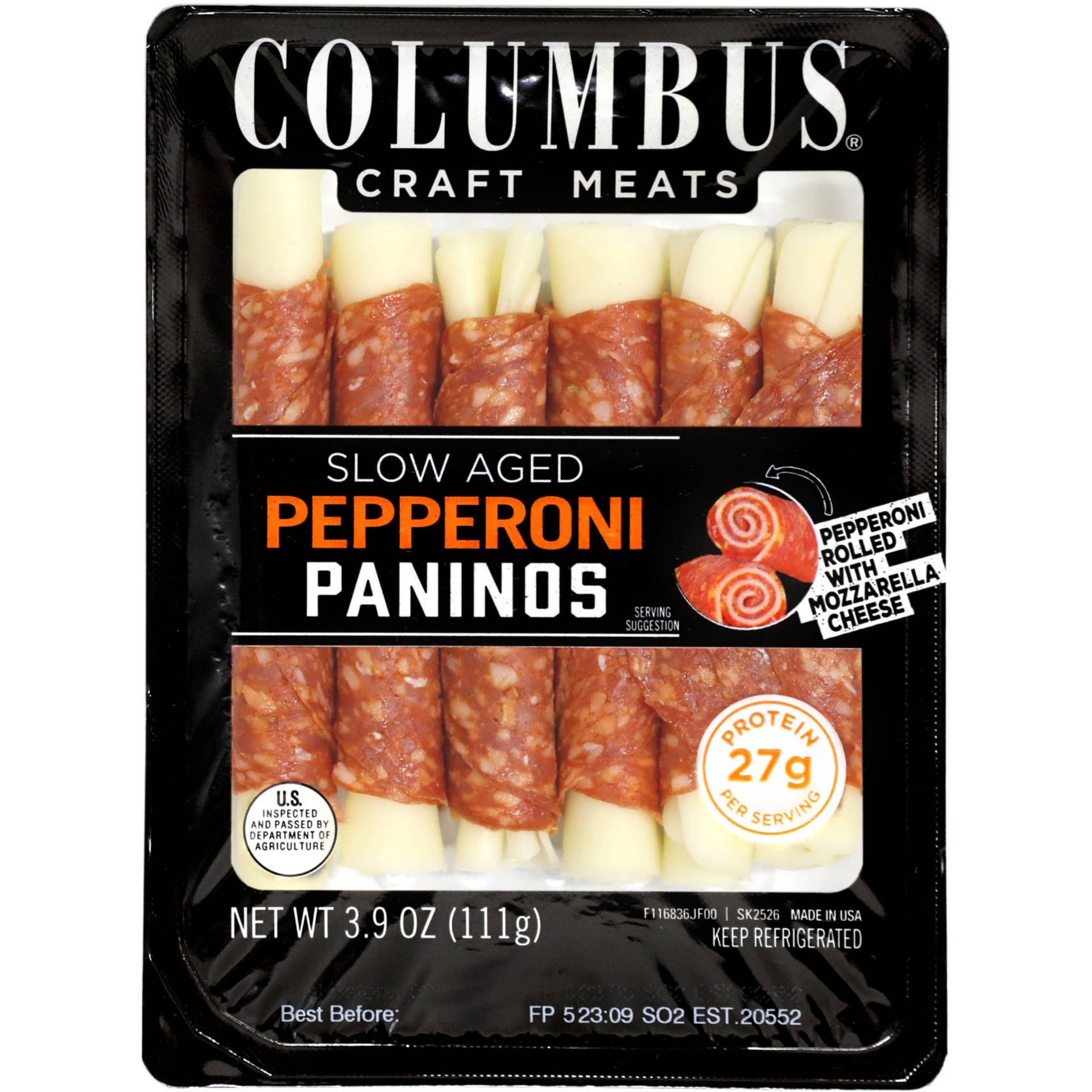 slide 1 of 1, Columbus Pepperoni Panino - 3.9oz, 3.9 oz