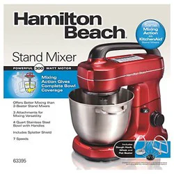 Hamilton Beach Powerful 30 Watt Motor Stand Mixer 1 ea