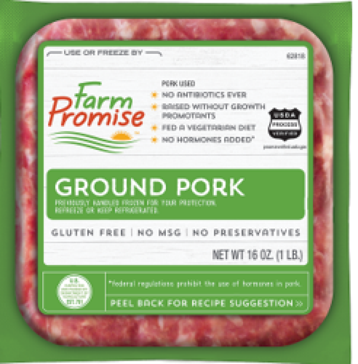 slide 1 of 1, Farm Promise Ground Pork, 1 lb