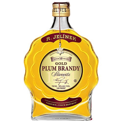 slide 1 of 1, R. Jelinek 10 Year Old Gold Slivovitz Plum Brandy, 700 ml
