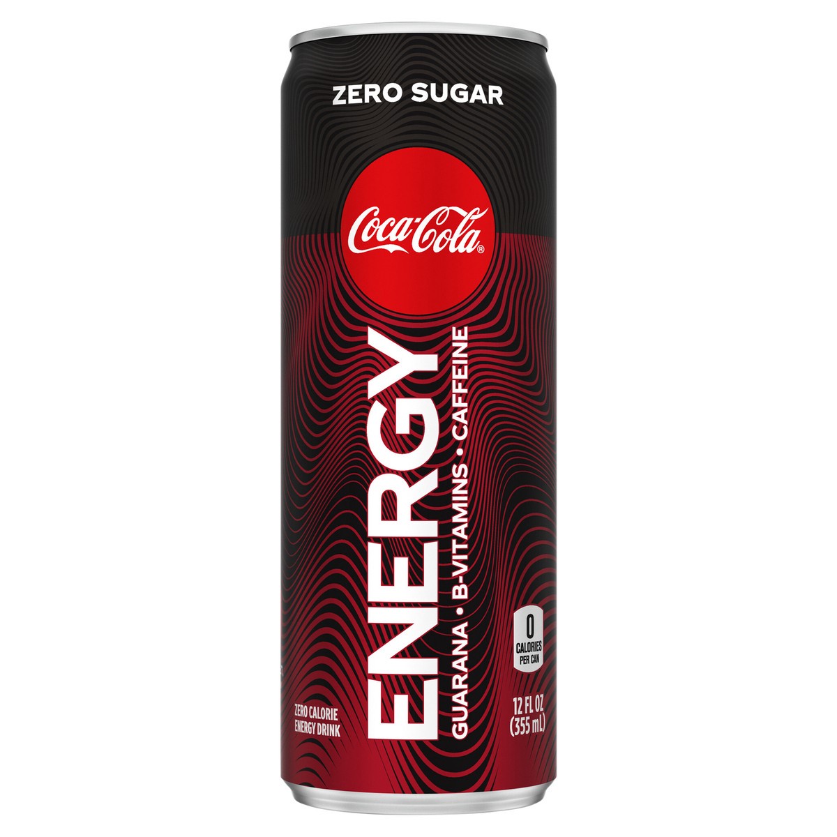 slide 1 of 12, Coca-Cola Coke Zero Sugar Energy, Coca-Cola Flavored Energy Drinks With Vitamin B6, Vitamin B3 & Guarana, 114 Mg Caffeine, 12 Fl oz, 12 fl oz